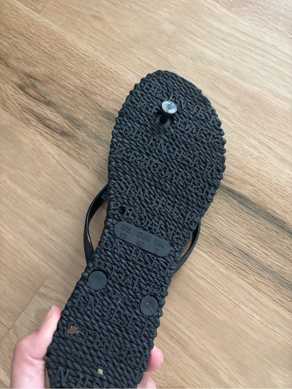 ILSE JACOBSEN women's flip flops cheerful rubber black - Picture 5 of 7
